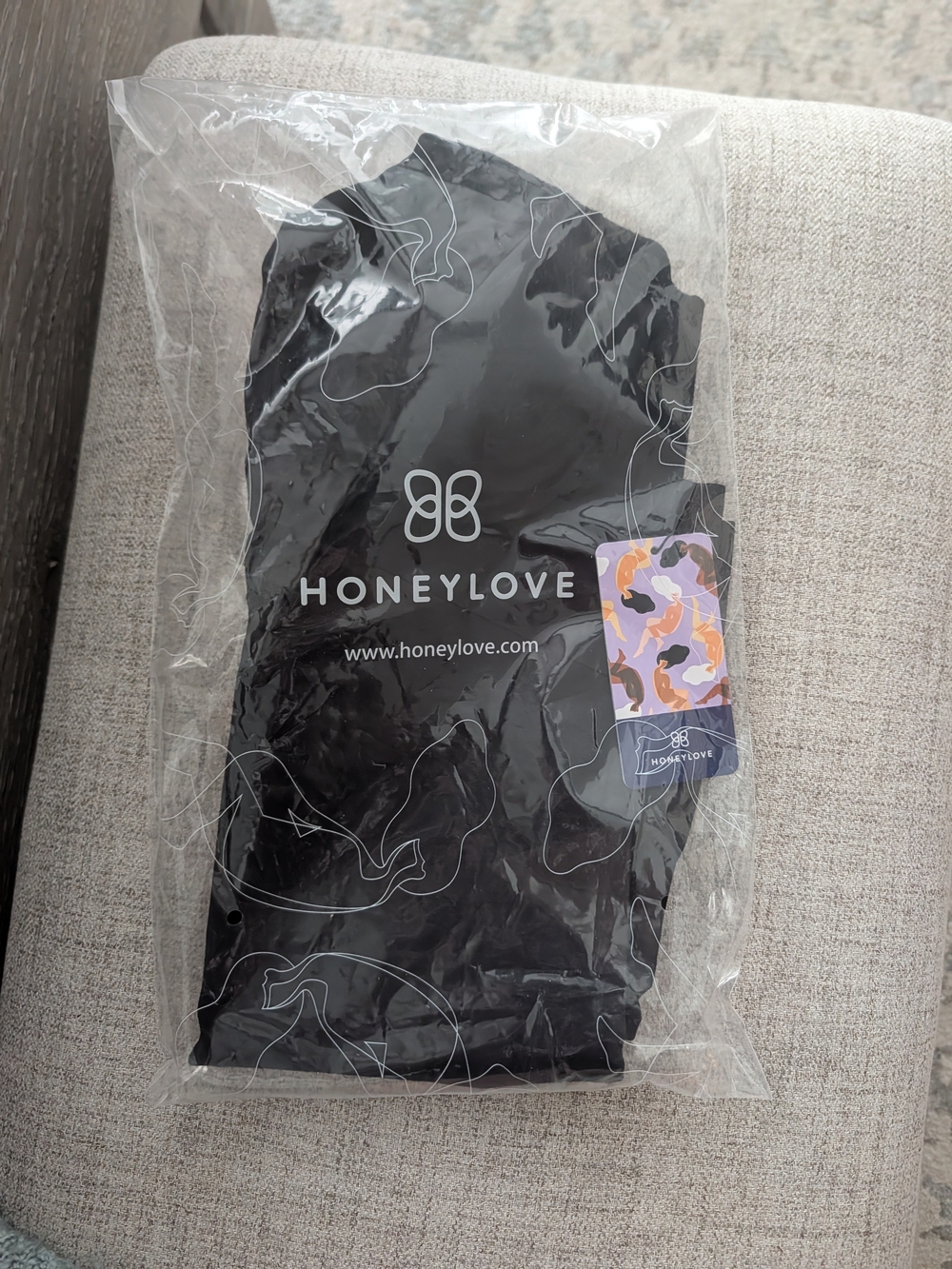 NWT Honeylove Mid-Thigh Bodysuit Runway Black Size L Shapewear $129